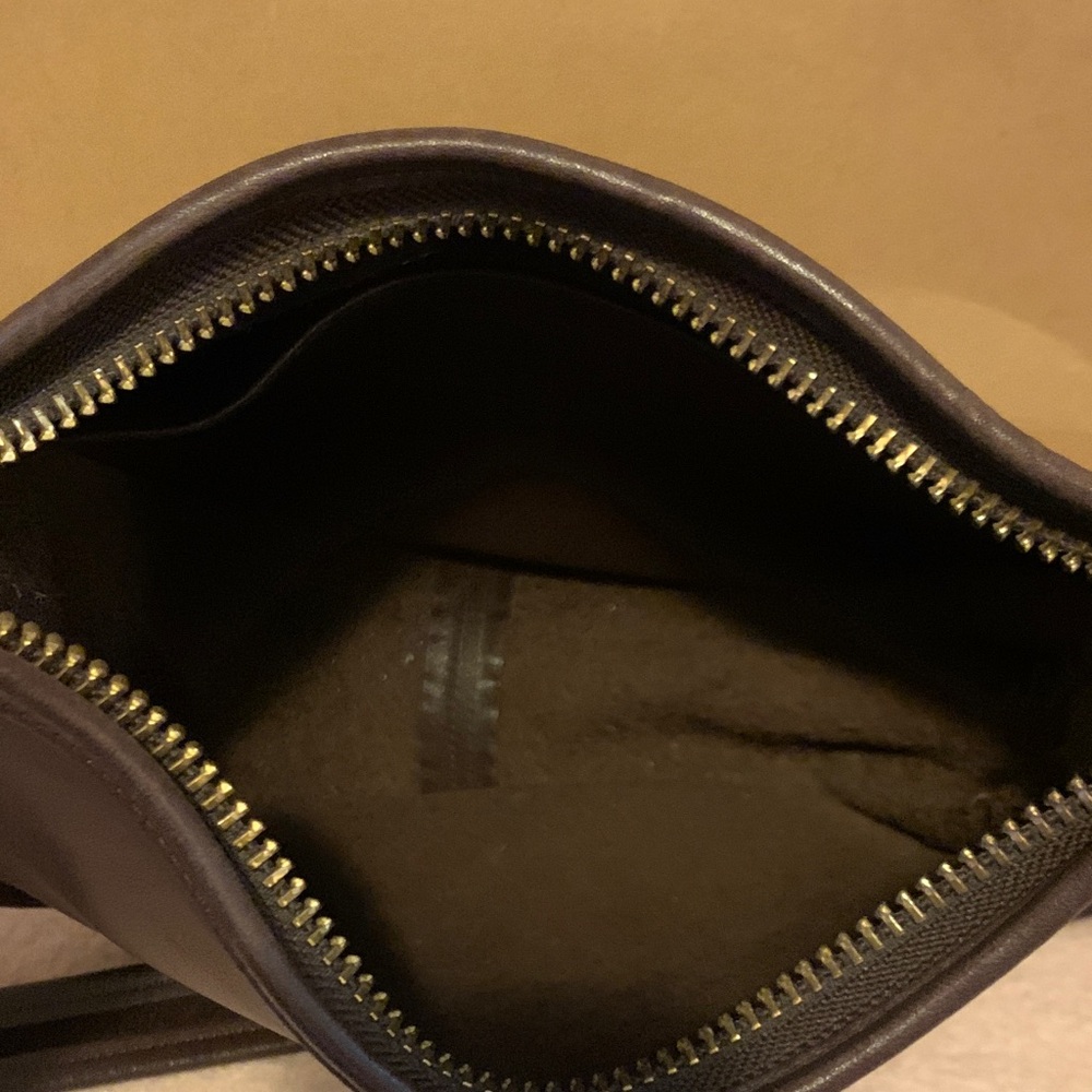 Coach Dark Brown Leather Crossbody Shoulder Bag - Picture 9 of 16
